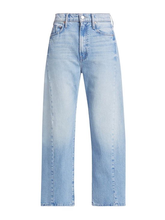 MOTHER Denim - Mother 24 Half Pipe Ankle Jeans Light Wash This is How I Roll Barrel Leg
